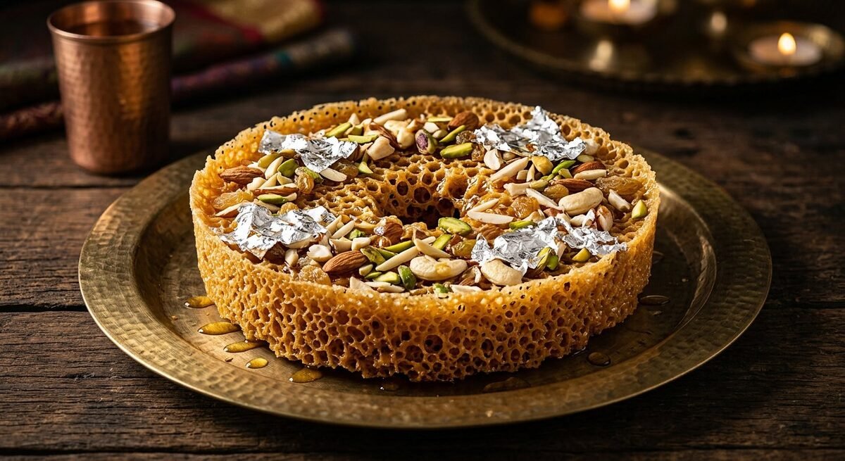 Dry Fruit Ghevar — fresh, authentic ghevar online at Ghevar.in